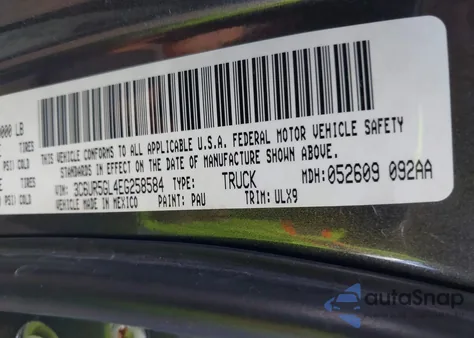 2014 Ram 2500 Longhorn Limited из США, поврежденный, VIN 3C6UR5GL4EG258584